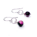 Load image into Gallery viewer, Faceted Tourmaline earrings in sterling silver
