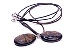 Load image into Gallery viewer, Men’s Bronzite pendant necklace - Kind Vibe Mala
