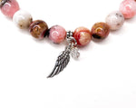 Load image into Gallery viewer, Pink Opal Angel mala
